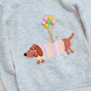 PrimaekCares Sweater Size 3-4 Dachshund Balloon Sweater